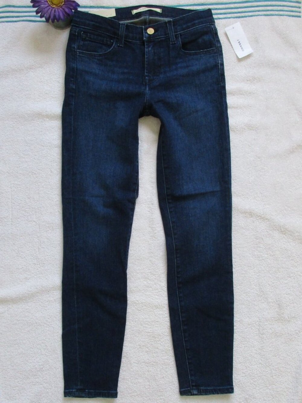 New J BRAND Jeans Size 25 Mid Rise Crop Skinny Denim